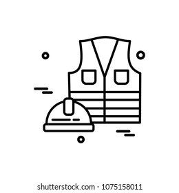 Labour day simple icon with white background vector