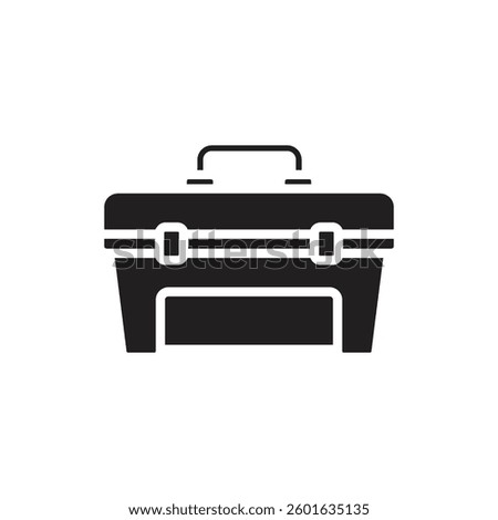 Labour Day Toolbox Filled Icon Vector Illustration