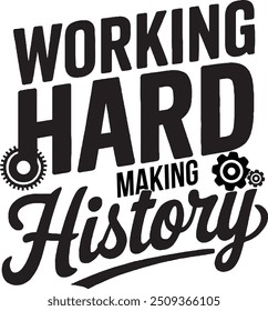 Projeto de camiseta com tipografia do Dia do Trabalho