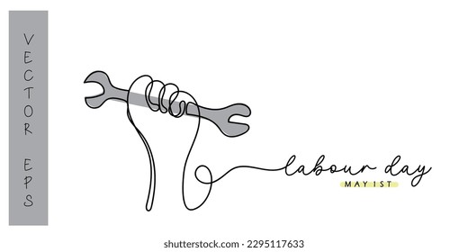 arte vectorial de la jornada laboral. Solidaridad con los trabajadores que construyen la sociedad