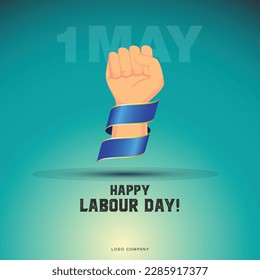 Labour Day Vector Poster. Happy Labour Day 2020. 1st May Worker's Day. May 1st Labour Day