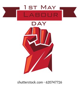 Labour Day.1 may - labour day. vector labour day poster or banner.Logo.