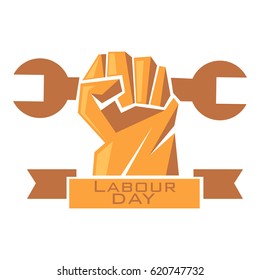  Labour Day.1 may - labour day. vector labour day poster or banner.Logo.