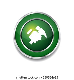 Labour Green Vector Icon Button