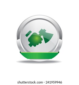 Labour Green Vector Icon Button