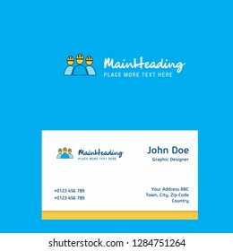 Labour group avatar  logo Design with business card template. Elegant corporate identity. - Vector