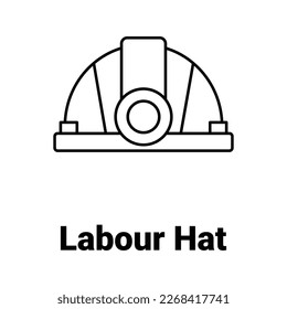 Labour hat Vector Icon easily modify

