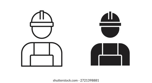 Conjunto de concepto de icono laboral. Colección de íconos simple
