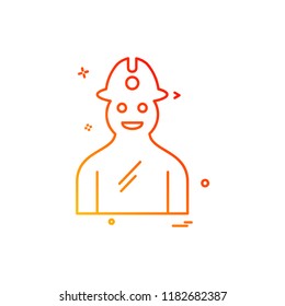 Labour icon design vector