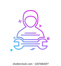 Labour icon design vector