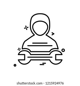 Labour icon design vector