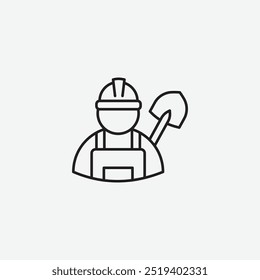 Labour icon isolated on white background