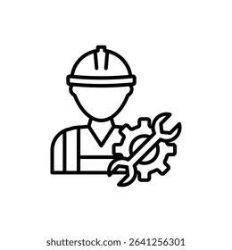 Labour icon outline set sign