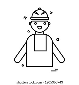 labour icon vector design