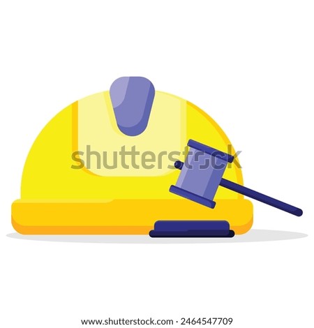 Labour law icon. Subtable to place on industry, construction, etc.
