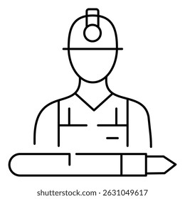 Vector de Derecho Laboral Diseño de íconos que representa el sistema legal del empleo