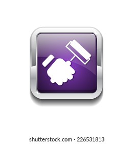 Labour Purple Vector Icon Button