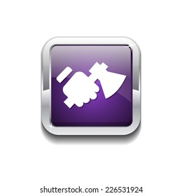 Labour Purple Vector Icon Button