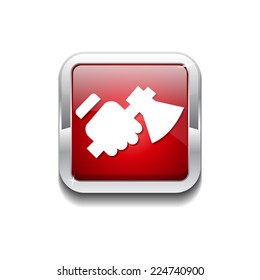 Labour Red Vector Icon Button
