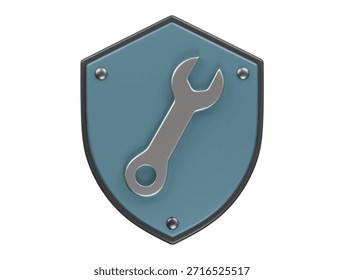 Icono de seguridad laboral Ilustración 3D Render