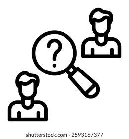 Labour Shortage Vector Line Icon Design
