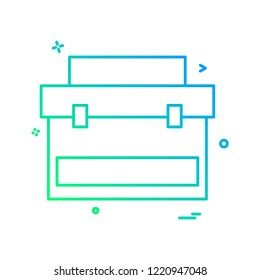 Labour toolbox icon design vector