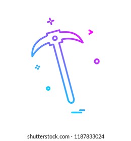 Labour tools icon design vector