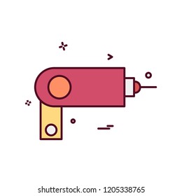 Labour tools icon design vector