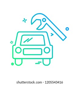 Labour tools icon design vector 
