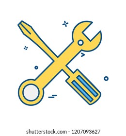 Labour tools icon design vector