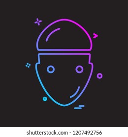 Labour tools icon design vector