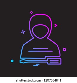 Labour tools icon design vector 