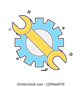 Labour tools icon design vector