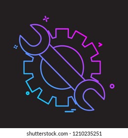 Labour tools icon design vector