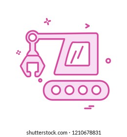 Labour tools icon design vector 