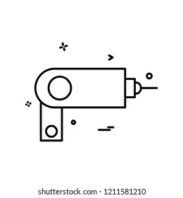 Labour tools icon design vector