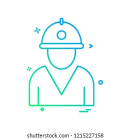 Labour tools icon design vector