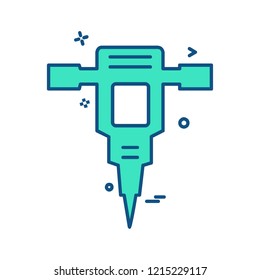 Labour tools icon design vector 