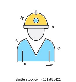 Labour tools icon design vector