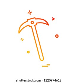 Labour tools icon design vector