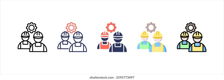 Labour Union Multi Style Icon Set