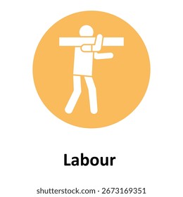 Icono de Vector de trabajo de parto que puede modificarse o editarse fácilmente

