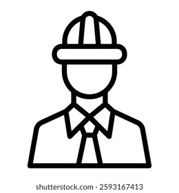 Labour Vector Line Icon Design