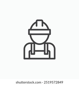 Labourlinesimple icon in line style.