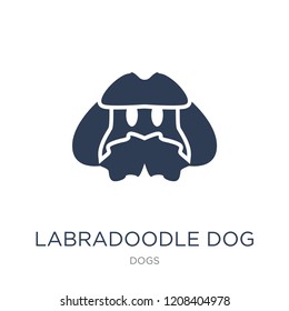 Labradoodle dog icon. Trendy flat vector Labradoodle dog icon on white background from dogs collection, vector illustration can be use for web and mobile, eps10