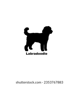 labradoodle dog silhouette dog breeds Animal Pet