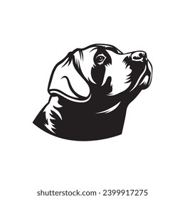 Labrador ilustración de caza logo vectorial imagen camiseta