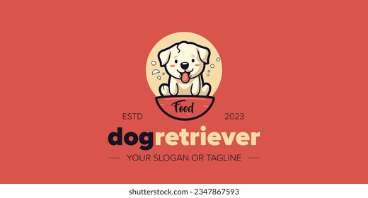 Labrador Love: Pet Shop, House, and Clinic Branding Enhanced with Cute Retriever Vectors - Shutterstock ID 2347867593