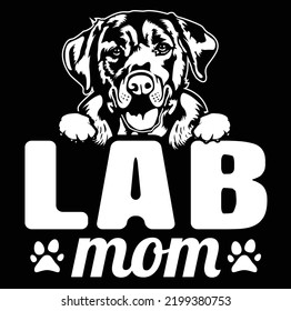 LABRADOR MOM Dog owner pet lover EPS

