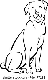 Labrador Outline Doodle